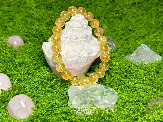 Glistening Venus Yellow Alashan Crystal