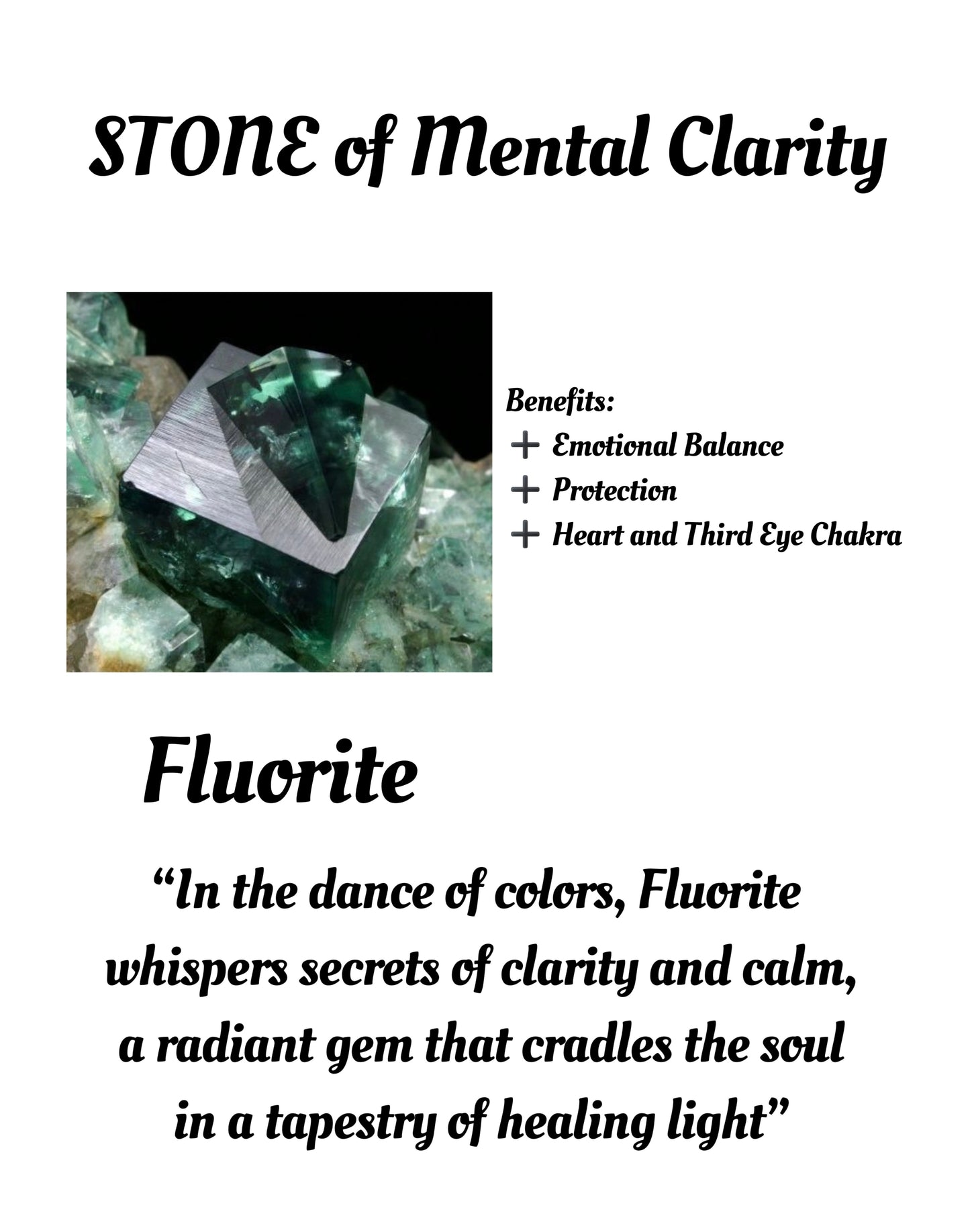 Mint Flavour Fluorite Raw Specimen