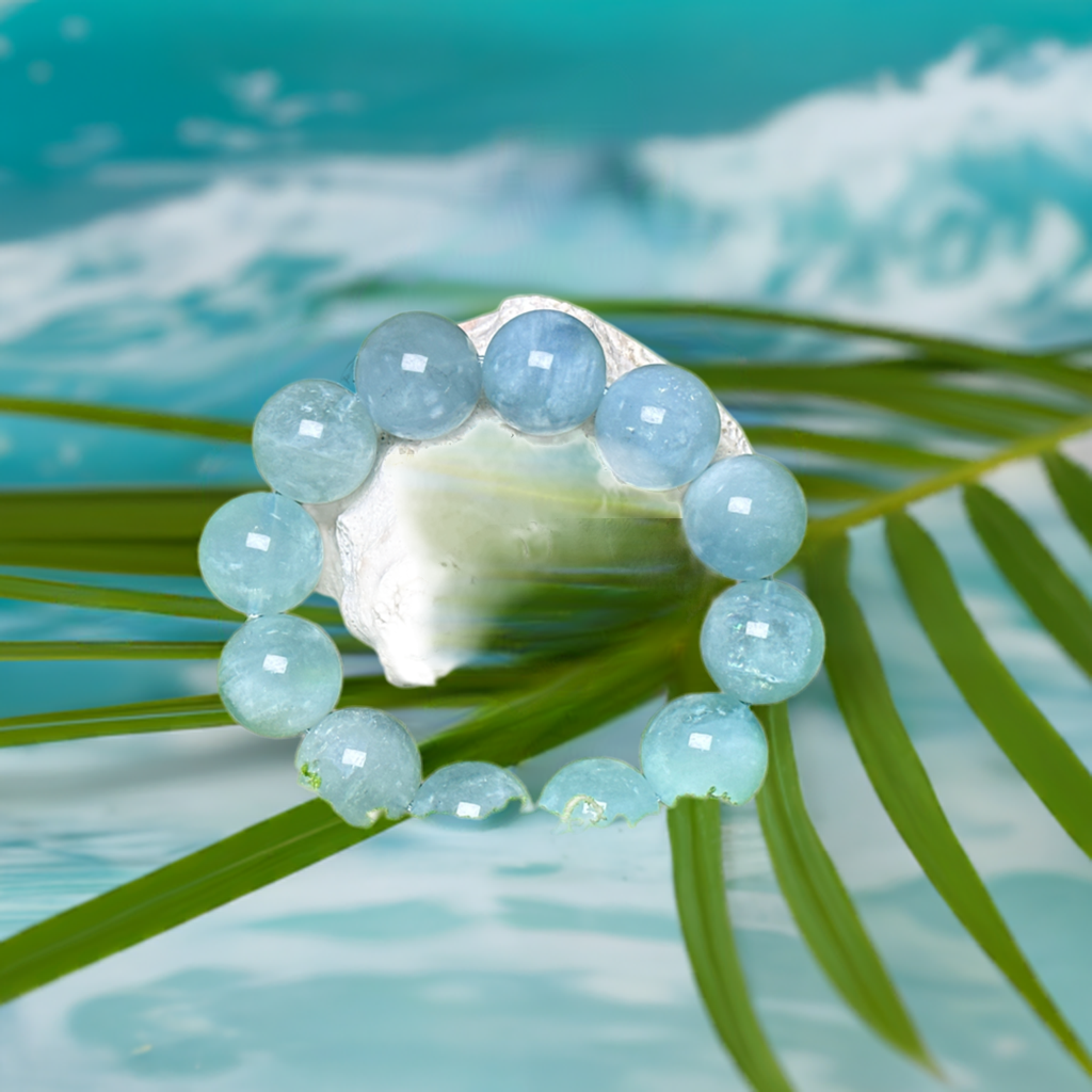 Ocean Whisper Aquamarine Bracelet