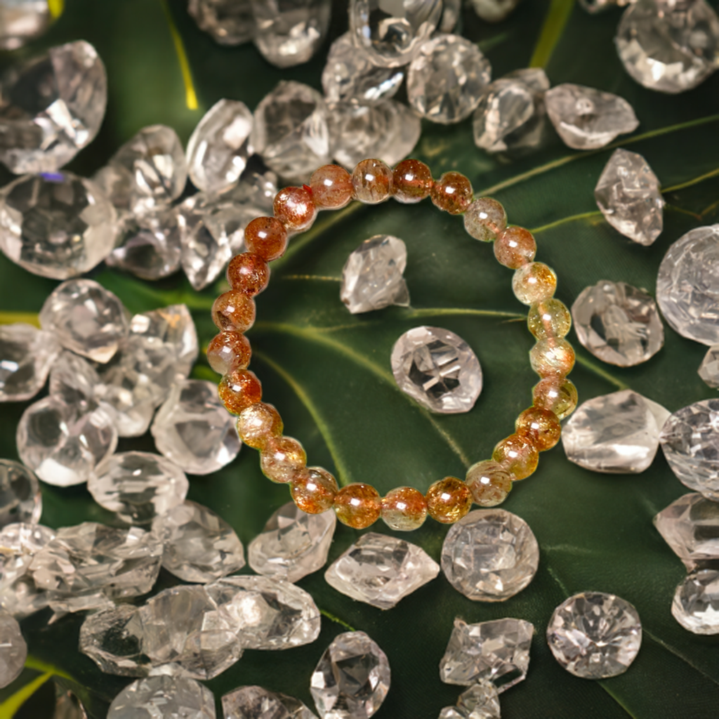 Solar Radiance Sunstone Crystal Bracelet